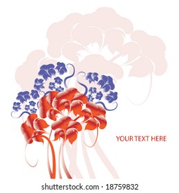 abstract floral background with place for your text