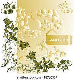 abstract floral background with place for your text