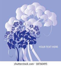 abstract floral background with place for your text
