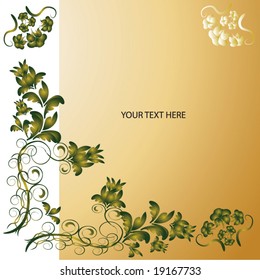 abstract floral background with place for your text