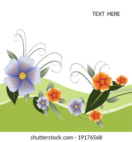 abstract floral background with place for your text