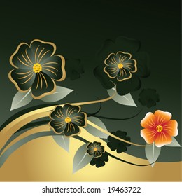 abstract floral background with place for your text