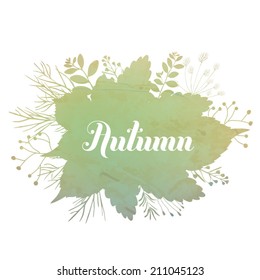 Abstract floral background with place for your text. Vector eps 10
