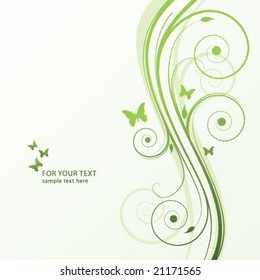 abstract floral background with place for your text