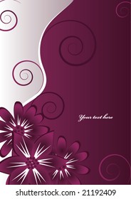 abstract floral background with place for your text