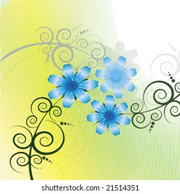 abstract floral background with place for your text