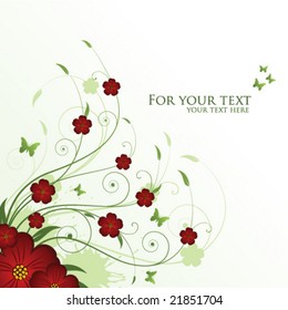 abstract floral background with place for your text