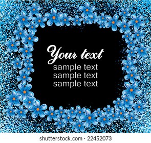 abstract floral background with place for your text