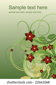 abstract floral background with place for your text
