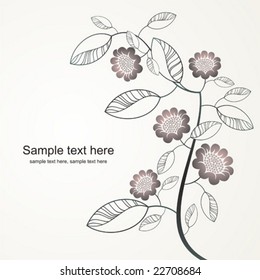 abstrakter floraler Hintergrund mit Platz für Ihren Text