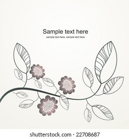 abstract floral background with place for your text