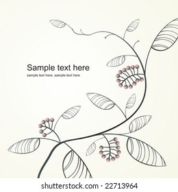 abstract floral background with place for your text