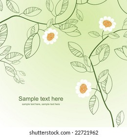 abstract floral background with place for your text