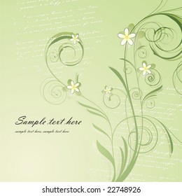 abstract floral background with place for your text