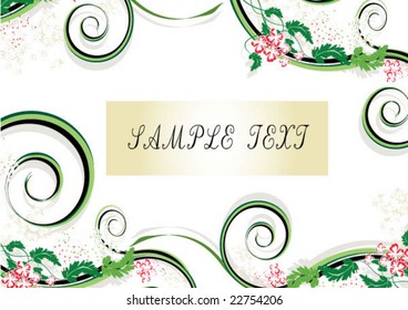 abstract floral background with place for your text