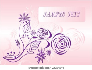 abstract floral background with place for your text