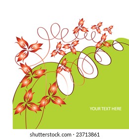abstract floral background with place for your text