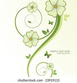 abstract floral background with place for your text
