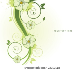 abstract floral background with place for your text