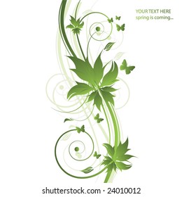 abstract floral background with place for your text
