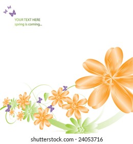 abstract floral background with place for your text