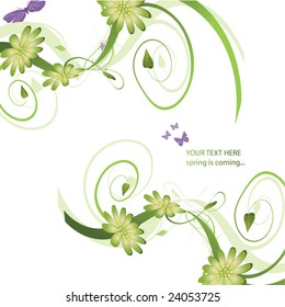 abstract floral background with place for your text