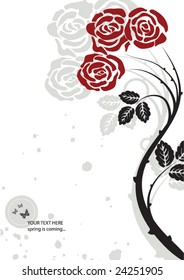 abstract floral background with place for your text