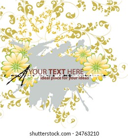 abstract floral background with place for your text