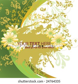 abstract floral background with place for your text