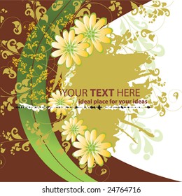 abstract floral background with place for your text