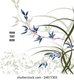 abstract floral background with place for your text