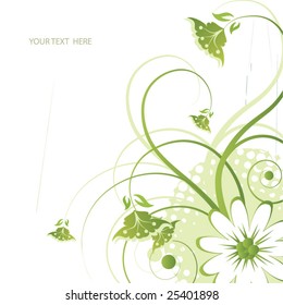 abstract floral background with place for your text