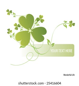abstract floral background with place for your text
