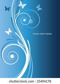 abstract floral background with place for your text