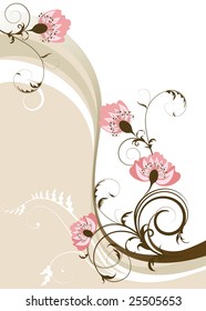 abstract floral background with place for your text