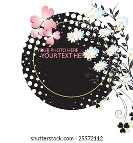 abstract floral background with place for your text