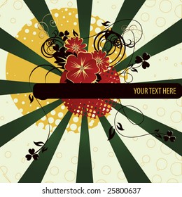 abstract floral background with place for your text