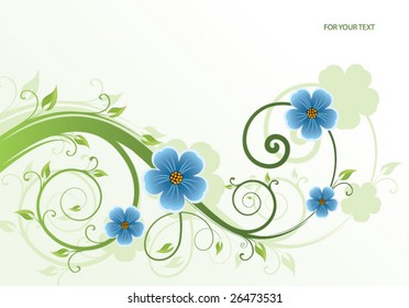 abstract floral background with place for your text