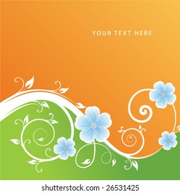 abstract floral background with place for your text