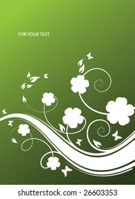 abstract floral background with place for your text