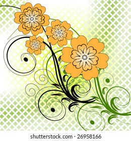 abstract floral background with place for your text