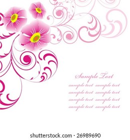 abstract floral background with place for your text