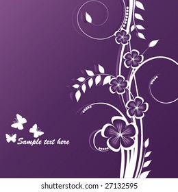 abstract floral background with place for your text