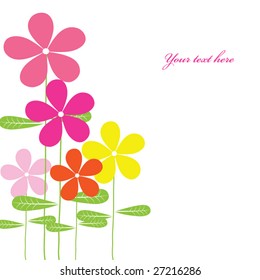 abstract floral background with place for your text