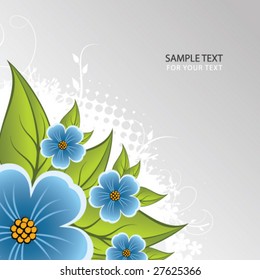 abstract floral background with place for your text
