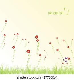 abstract floral background with place for your text
