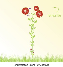 abstract floral background with place for your text