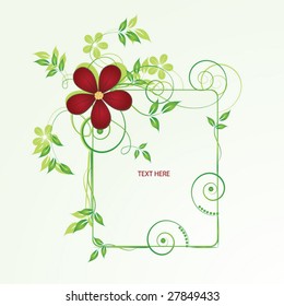 abstract floral background with place for your text