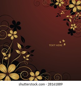 abstract floral background with place for your text