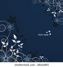 abstract floral background with place for your text